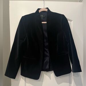 J. Crew 365 Navy Velvet Blazer